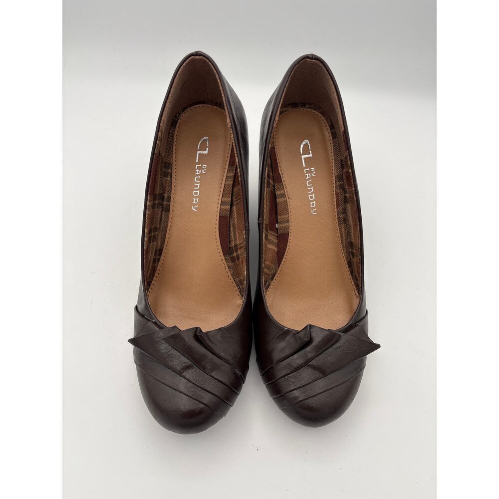 Women’s CL by Laundry Size 8/39 Brown Leather Wedges